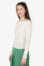 Reformation Cream Off The Shoulder Top Size XS