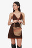 DÔEN Stripe Raffia Pia Bag