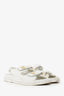 Pre-Loved Chanel™ White Tweed Dad Sandals Size 39