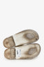 Pre-Loved Chanel™ White Tweed Dad Sandals Size 39