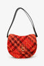 Burberry Red Tweed Medium Rocking Horse Shoulder Strap.