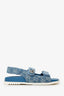 Gucci Blue Denim GG Sandals Size 39