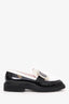 Roger Vivier Black/White Patent Leather Loafers Size 39