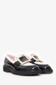 Roger Vivier Black/White Patent Leather Loafers Size 39