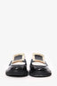 Roger Vivier Black/White Patent Leather Loafers Size 39