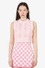 Prada Pink Knit Sweater Vest Size 40