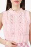 Prada Pink Knit Sweater Vest Size 40