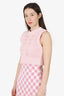 Prada Pink Knit Sweater Vest Size 40