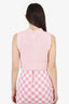 Prada Pink Knit Sweater Vest Size 40
