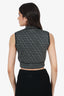 Missoni Black/Silver Glitter Cropped High Neck Top Size 46