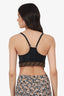 Fendi Black/Brown FF Zucca Tech Fabric Sports Bra Size 44