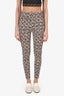 Burberry Brown Madden TB-Monogram Leggings Size M