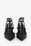 Valentino Black Rockstud Cage Heels Size 36