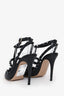 Valentino Black Rockstud Cage Heels Size 36