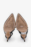 Valentino Black Rockstud Cage Heels Size 36
