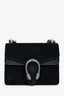 Gucci Black Suede Mini Dionysus Chain Shoulder Bag
