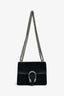 Gucci Black Suede Mini Dionysus Chain Shoulder Bag