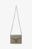Gucci Brown GG Monogram Leather Dionysus Wallet On Chain