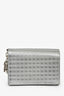 Christian Dior Silver Micro Cannage Wallet