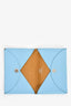 Hermes Blue/Brown Calvi Card Holder