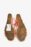 Prada 2009 Coral Patent Cork Wedges Size 37