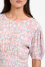 Faithfull The Brand Pink/Blue Floral Maxi Dress Size L