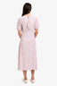 Faithfull The Brand Pink/Blue Floral Maxi Dress Size L