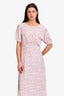 Faithfull The Brand Pink/Blue Floral Maxi Dress Size L