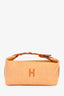 Hermès Orange Wool Small 'Bride-à-Brac' Square Pouch