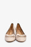 Salvatore Ferragamo Blush Pink Leather Bow Detail Block Heels Size 8