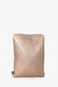 Brunello Cucinelli Pink Metallic Leather Flat Crossbody Bag