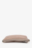 Brunello Cucinelli Pink Metallic Leather Flat Crossbody Bag