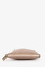 Brunello Cucinelli Pink Metallic Leather Flat Crossbody Bag