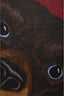 Hermès Brown/Red Cashmere/Silk Scarf 'Grrrr by Alice Shirley' Scarf 100