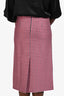 Marni Pink/Black Plaid Midi Skirt Size 42