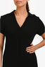 A.P.C Black Cotton Polo Midi Dress Size M