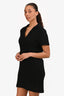 A.P.C Black Cotton Polo Midi Dress Size M