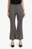 Rosetta Getty Brown Herringbone Flared Pants Size L