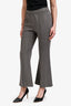 Rosetta Getty Brown Herringbone Flared Pants Size L
