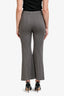 Rosetta Getty Brown Herringbone Flared Pants Size L