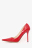 Jimmy Choo Red Patent Leather Pumps Size 38