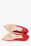 Jimmy Choo Red Patent Leather Pumps Size 38