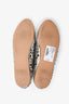 Alaia Silver Metallic Laser Cut Leather Ballet Flats Estimated Size 40