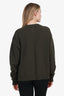 Rick Owens Green Cashmere Crew Neck Knit Sweater Size L