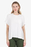 Sacai White Pleated Back T-shirt Size 3