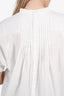 Sacai White Pleated Back T-shirt Size 3