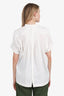 Sacai White Pleated Back T-shirt Size 3