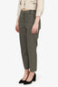 Brunello Cucinelli Khaki Beaded Trousers Size 12