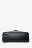 Saint Laurent Black Chevron Leather Medium Loulou Bag