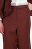 Marlowe Burgundy Wool Pant + Blazer Set Size 48